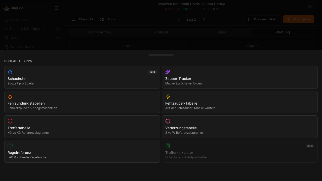 App-Schublade - Desktop
