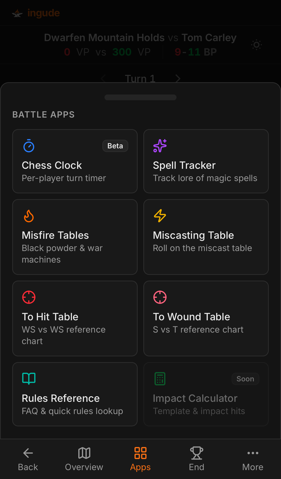 Apps drawer on mobile