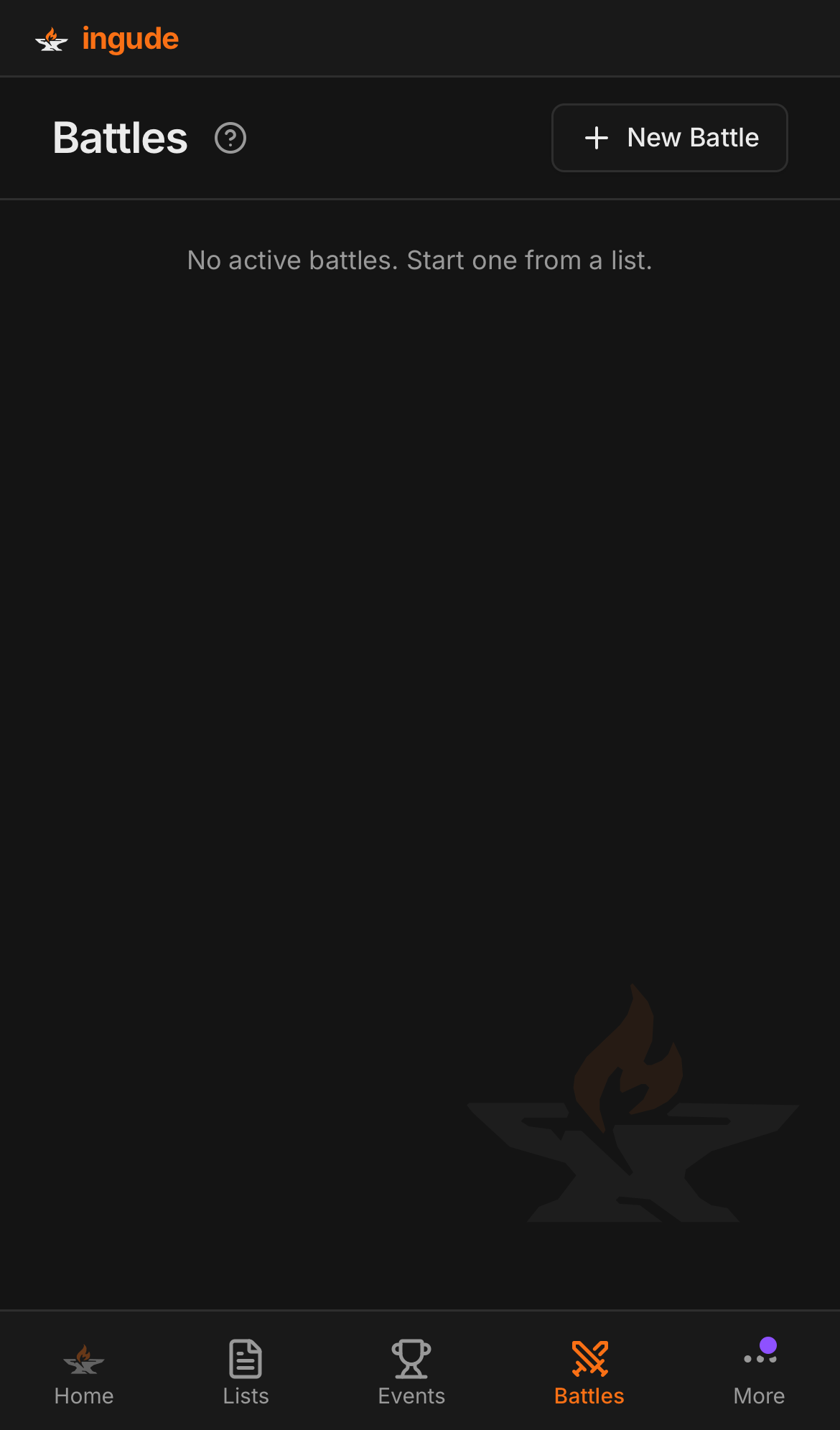Battles library on mobile