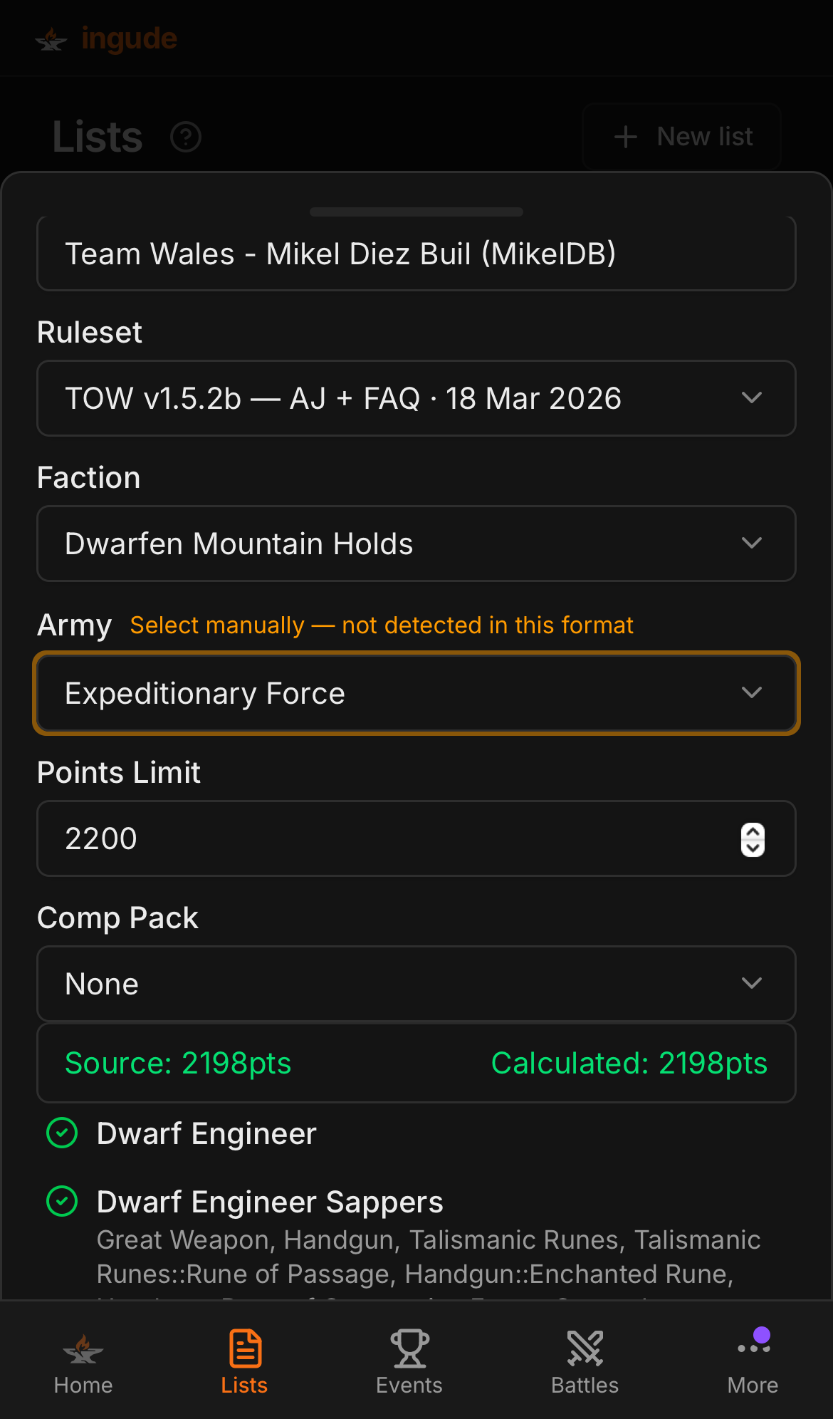 Import sheet on mobile - preview step